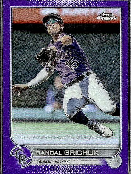 2022 Topps Chrome Update #USC199 Randal Grichuk Purple Refractor