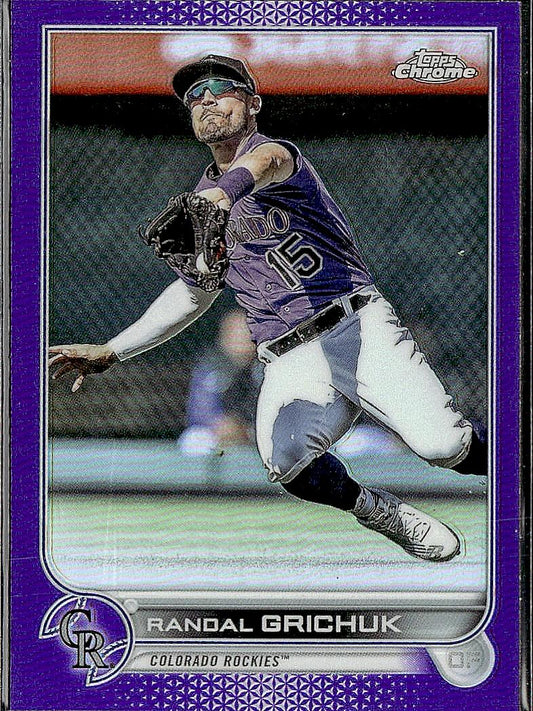 2022 Topps Chrome Update #USC199 Randal Grichuk Purple Refractor