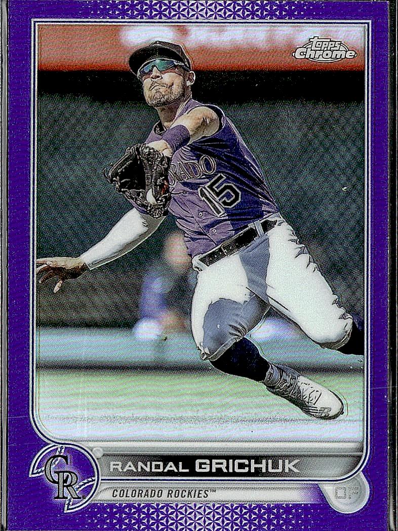 2022 Topps Chrome Update #USC199 Randal Grichuk Purple Refractor