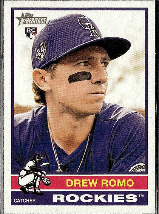 2025 Topps Heritage #386 Drew Romo