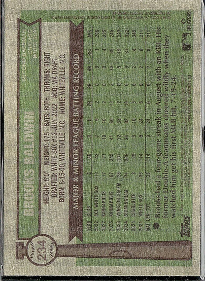 2025 Topps Heritage #234 Brooks Baldwin
