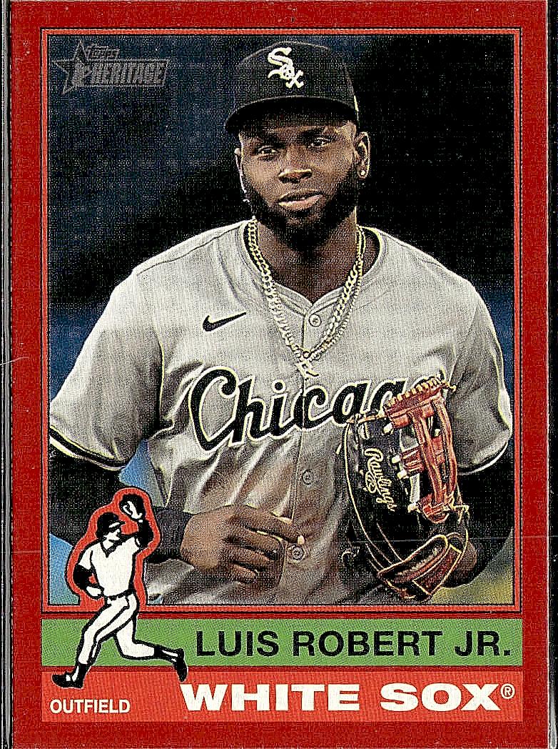 2025 Topps Heritage #241 Luis Robert Jr. Red Border