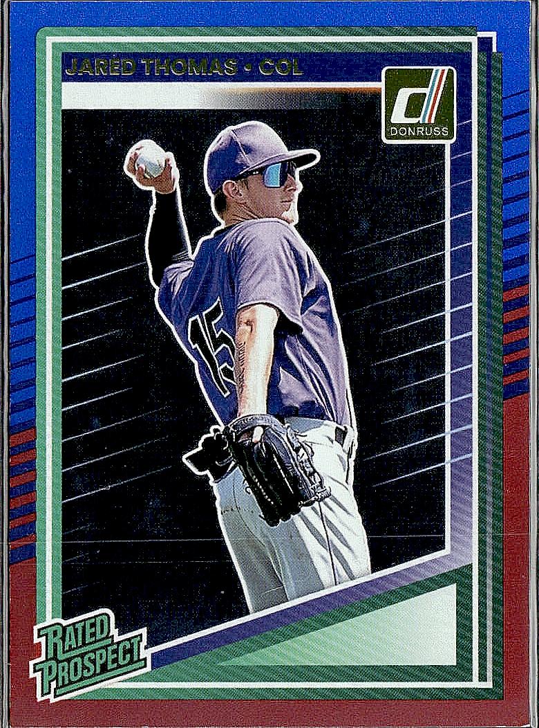 2025 Donruss #147 Jared Thomas Red and Blue