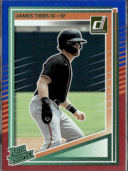 2025 Donruss #187 James Tibbs III Red and Blue