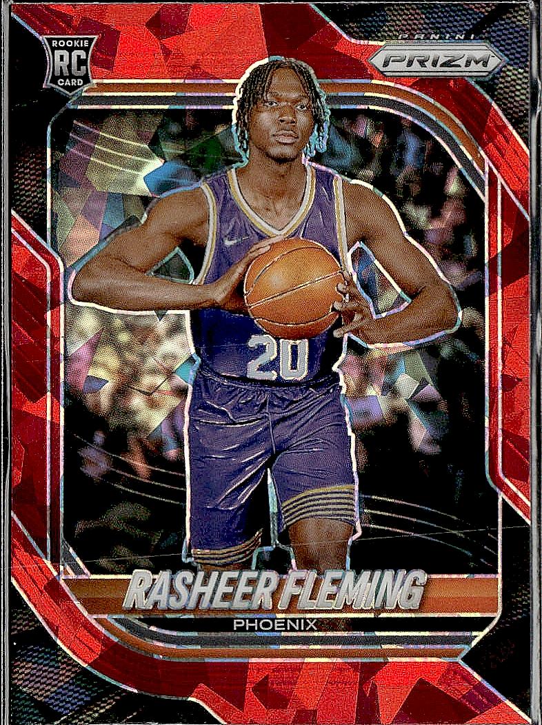 2025-26 Panini Prizm #22 Rasheer Fleming Red Ice Prizm