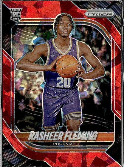 2025-26 Panini Prizm #22 Rasheer Fleming Red Ice Prizm