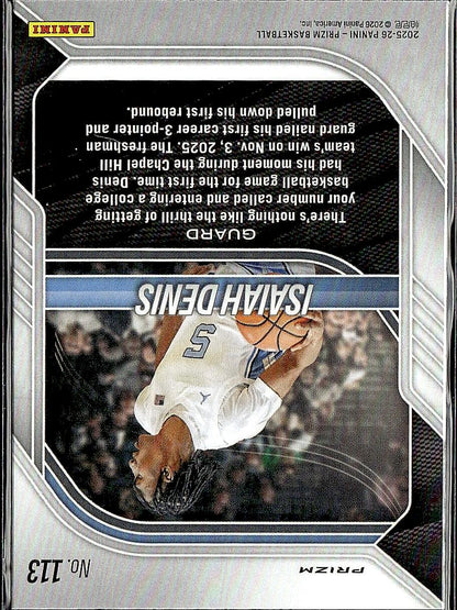 2025-26 Panini Prizm #113 Isaiah Denis Silver Prizm