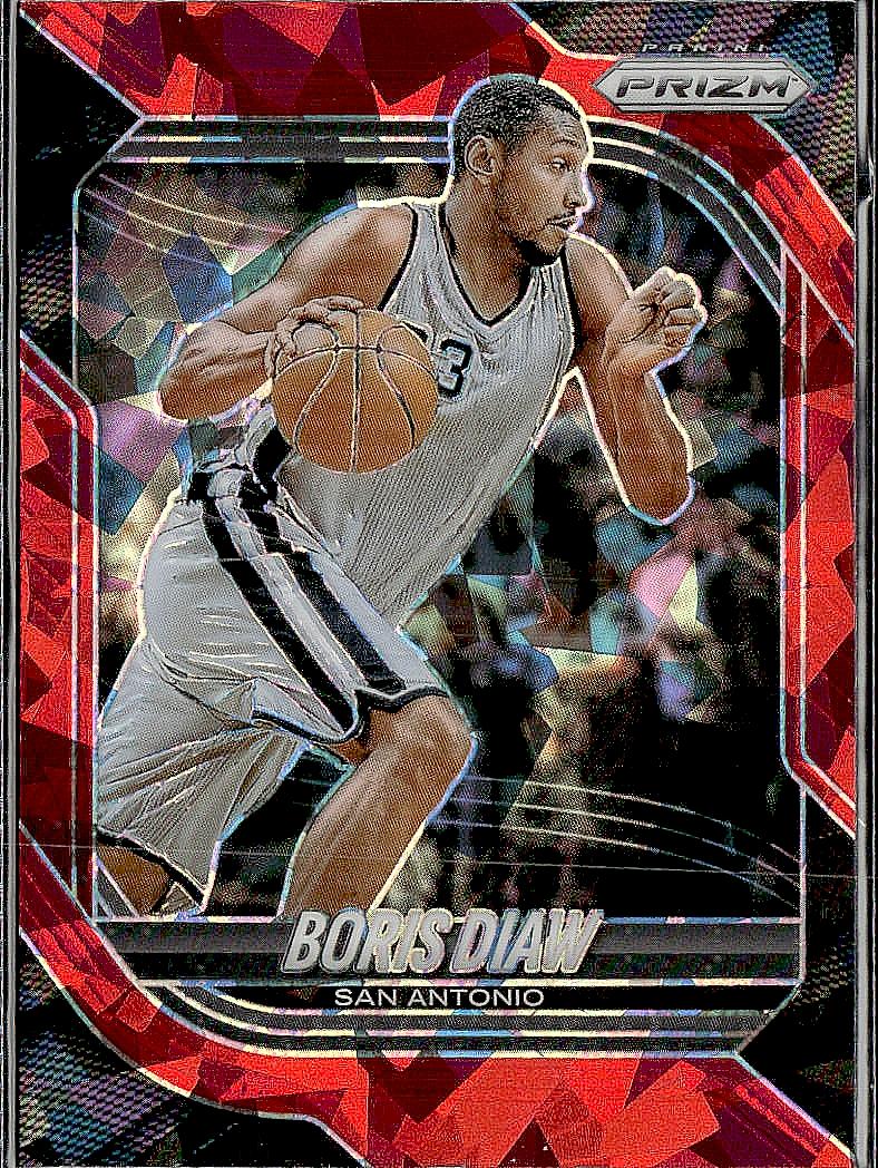 2025-26 Panini Prizm #195 Boris Diaw Red Ice Prizm