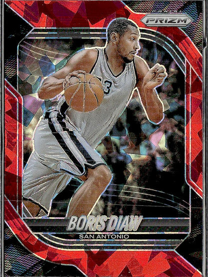 2025-26 Panini Prizm #195 Boris Diaw Red Ice Prizm