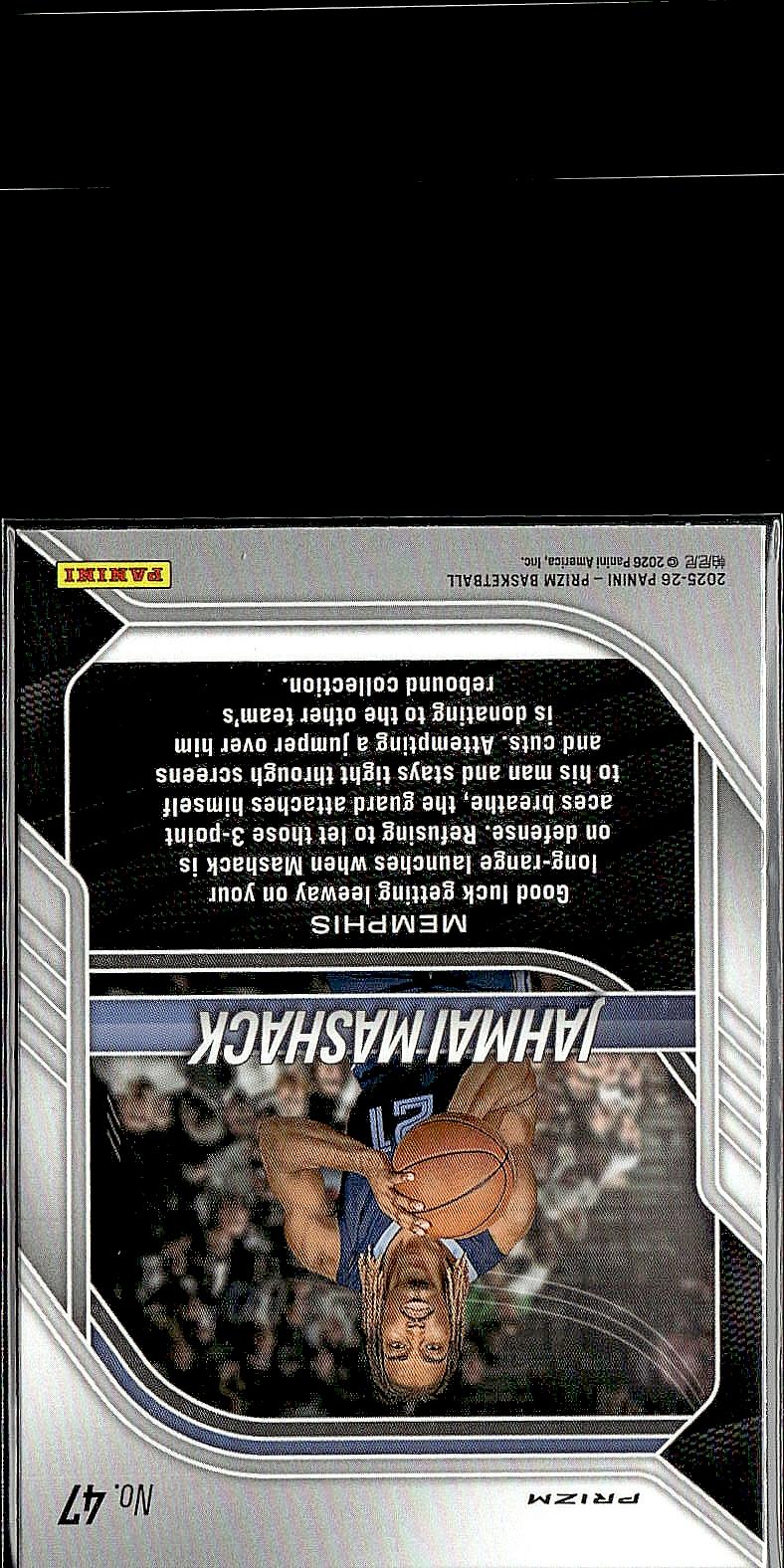 2025-26 Panini Prizm #47 Jahmai Mashack Green Prizm