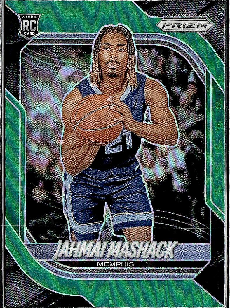 2025-26 Panini Prizm #47 Jahmai Mashack Green Prizm