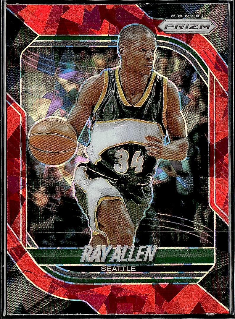 2025-26 Panini Prizm #153 Ray Allen Red Ice Prizm