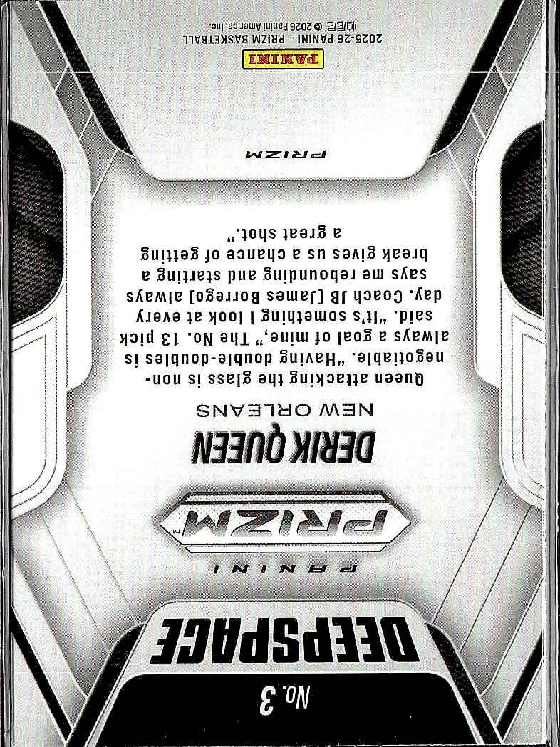 Prizm #3 Derik Queen Silver