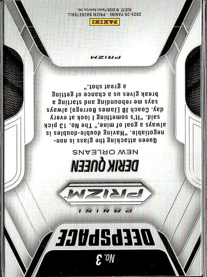 Prizm #3 Derik Queen Silver