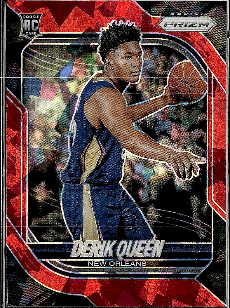 2025-26 Panini Prizm #11 Derik Queen Red Ice Prizm