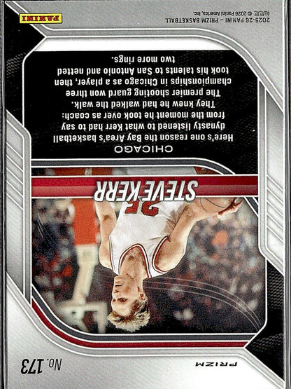 2025-26 Panini Prizm #173 Steve Kerr Green Prizm