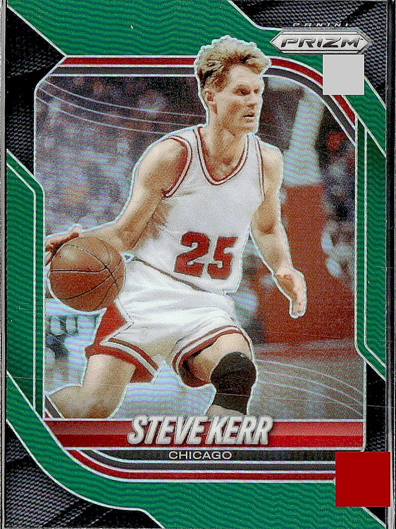 2025-26 Panini Prizm #173 Steve Kerr Green Prizm