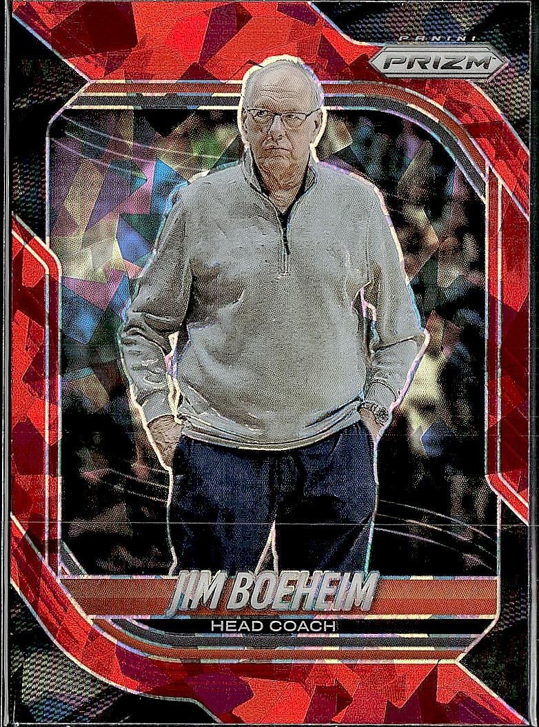 2025-26 Panini Prizm #131 Jim Boeheim Red Ice Prizm
