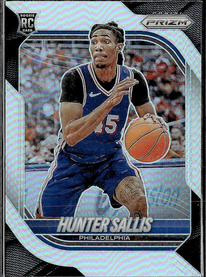 2025-26 Panini Prizm #59 Hunter Sallis Silver Prizm