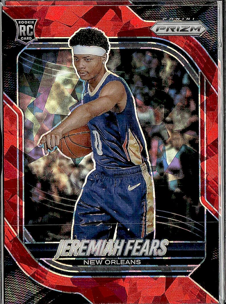2025-26 Panini Prizm #7 Jeremiah Fears Red Ice Prizm