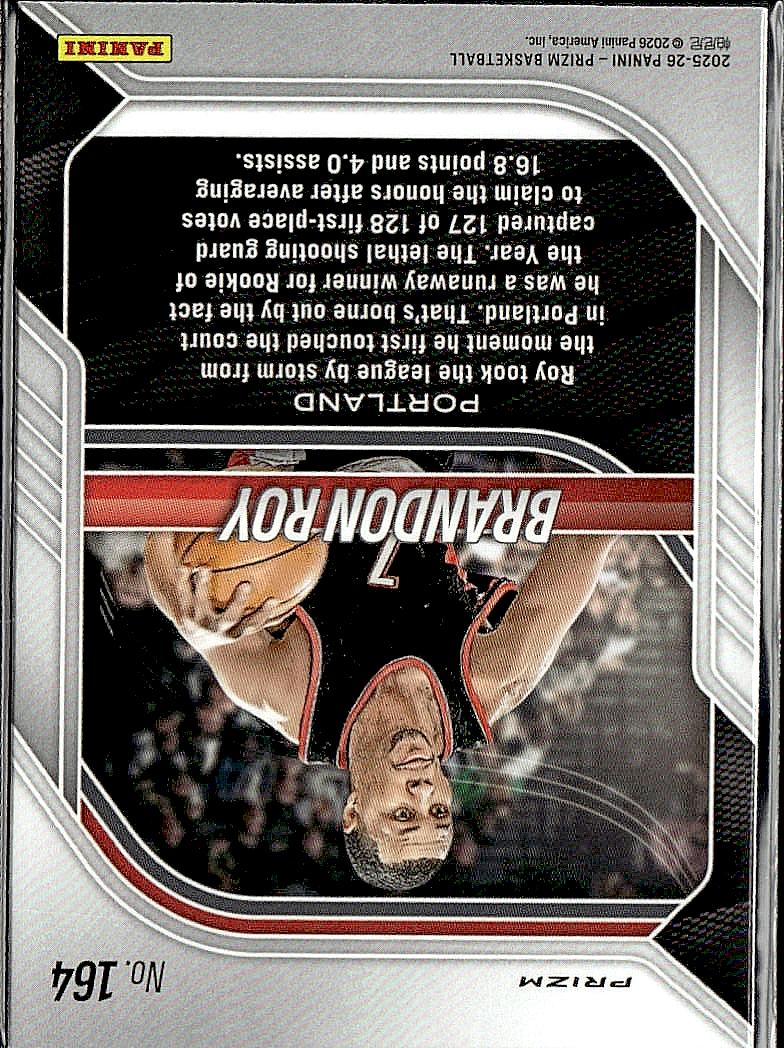 2025-26 Panini Prizm #164 Brandon Roy Red Ice Prizm