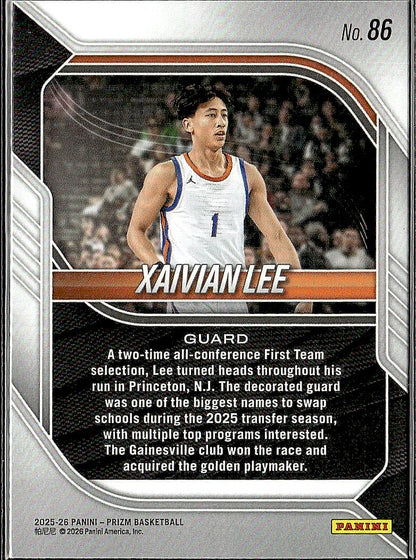 2025-26 Panini Prizm #86 Xaivian Lee