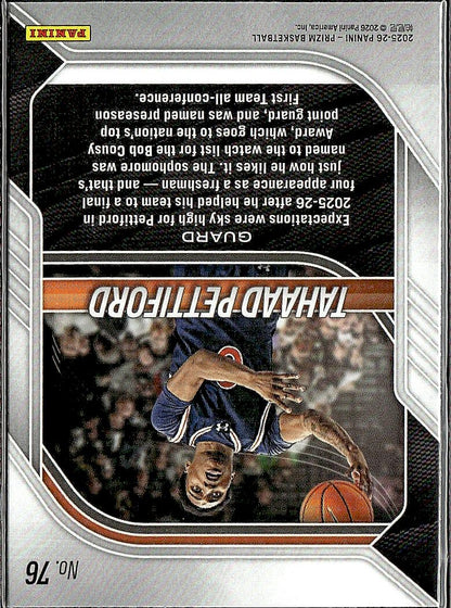 2025-26 Panini Prizm #76 Tahaad Pettiford