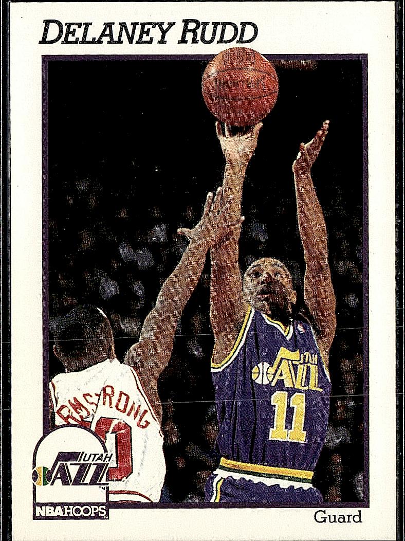 1991-92 Hoops #442 Delaney Rudd