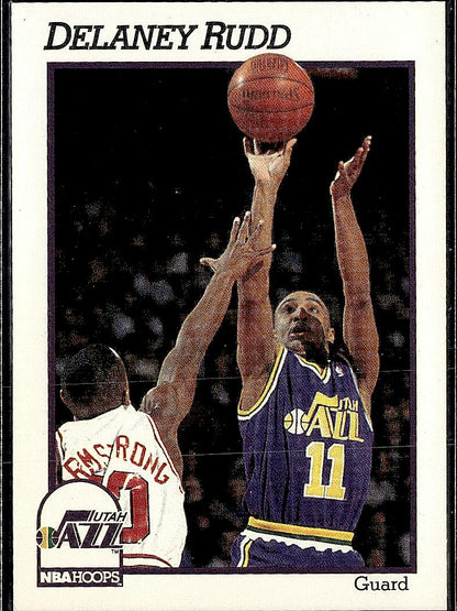 1991-92 Hoops #442 Delaney Rudd