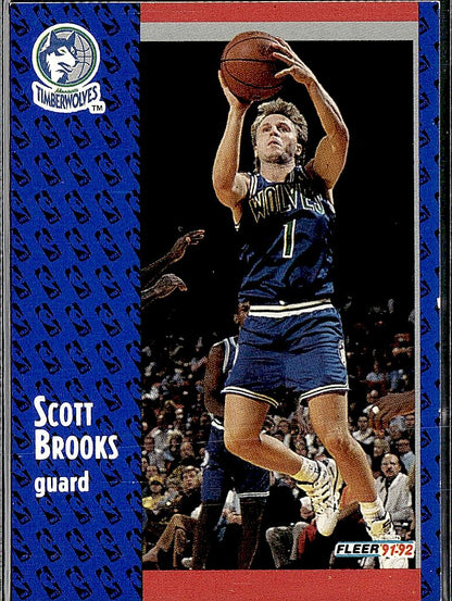 1991-92 Fleer #318 Scott Brooks