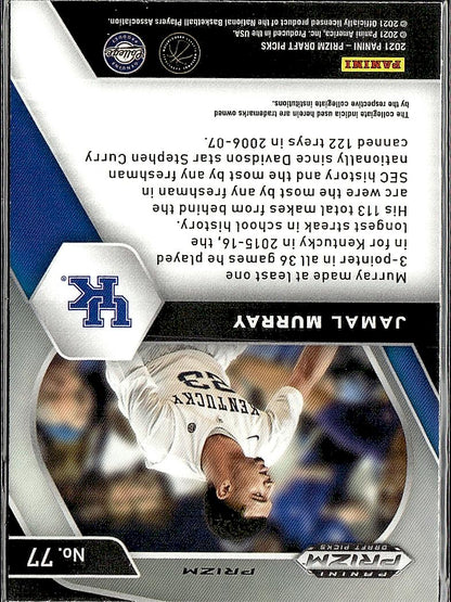 2021 Panini Prizm Draft Picks #77 Jamal Murray Red White Blue