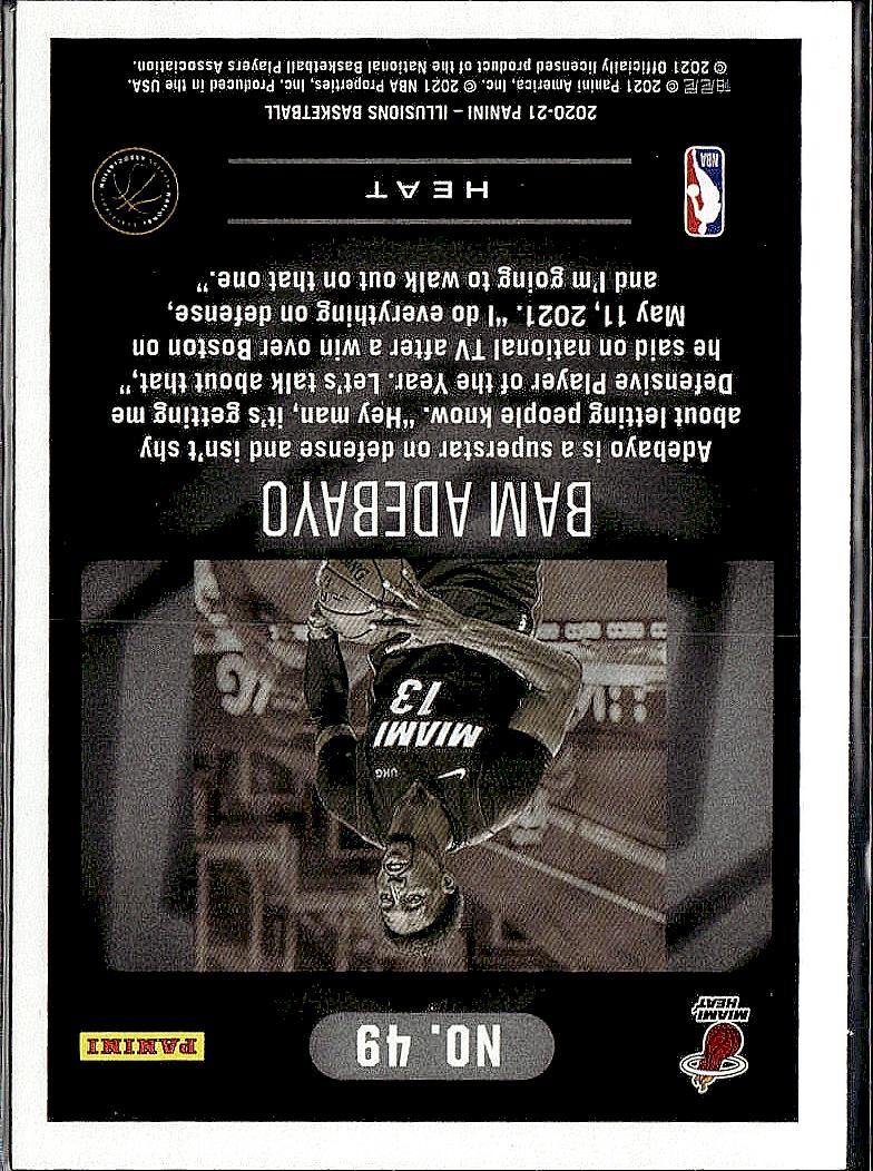 2020-21 Panini Illusions #49 Bam Adebayo