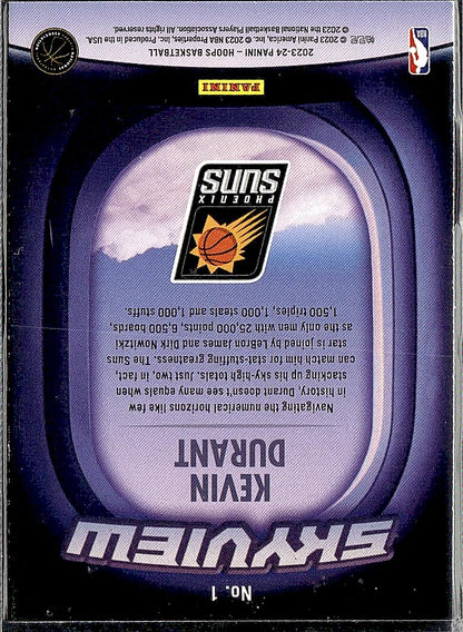 2023-24 Hoops Winter #1 Kevin Durant Skyview Holo