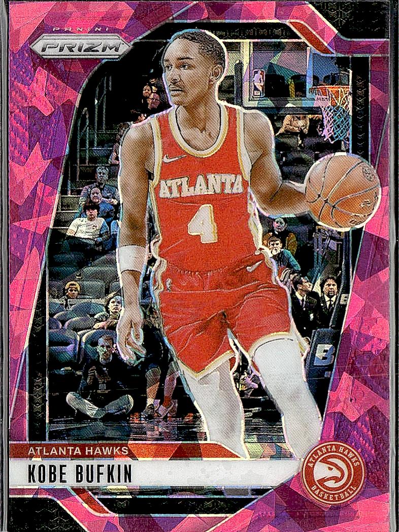 2024-25 Panini Prizm #166 Kobe Bufkin Prizms Pink Ice