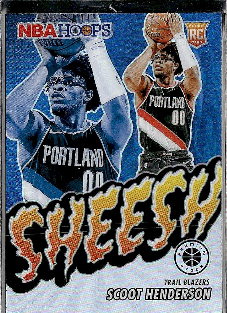 2023-24 Hoops Premium Stock #23 Scoot Henderson Sheesh Silver Prizm