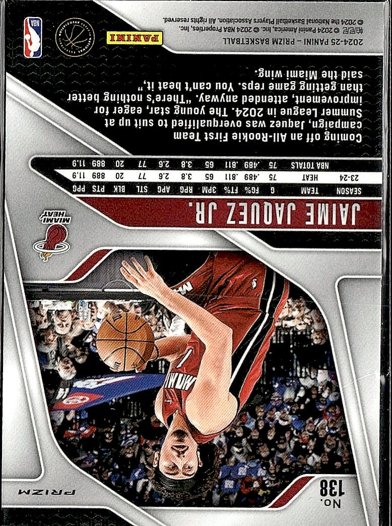2024-25 Panini Prizm #138 Jaime Jaquez Jr. Prizms Ice