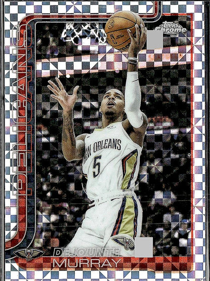 2025-26 Topps Chrome #186 Dejounte Murray X-Fractor