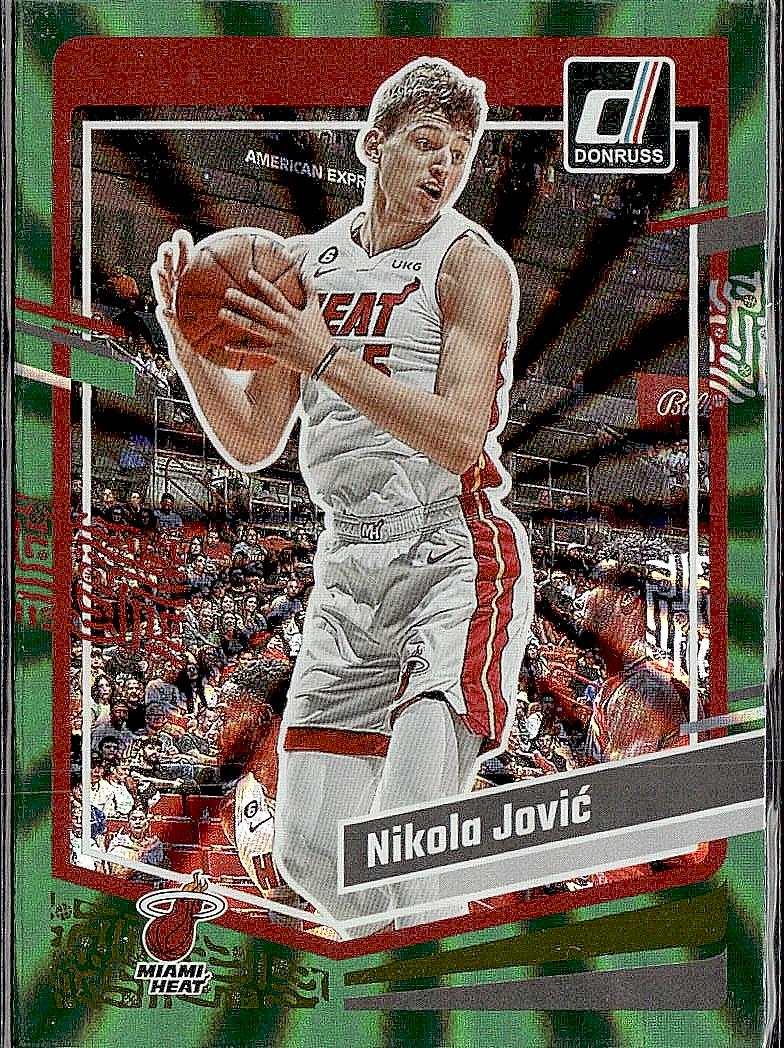 2023-24 Donruss #111 Nikola Jovic Green Laser Holo