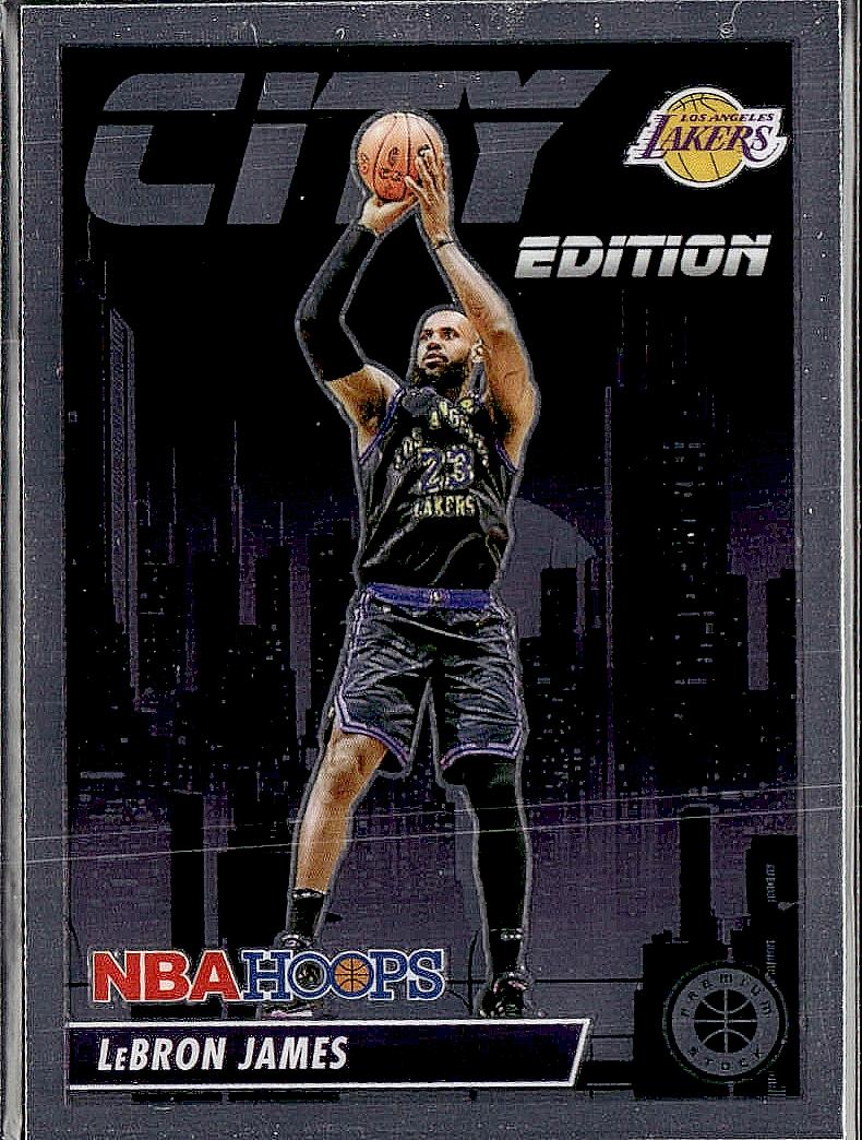 2023-24 Hoops Premium Stock #15 Lebron James City Edition