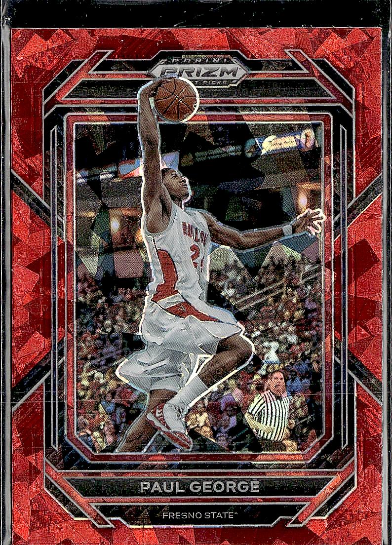 2023 Panini Prizm Draft Picks #58 Paul George Red Ice
