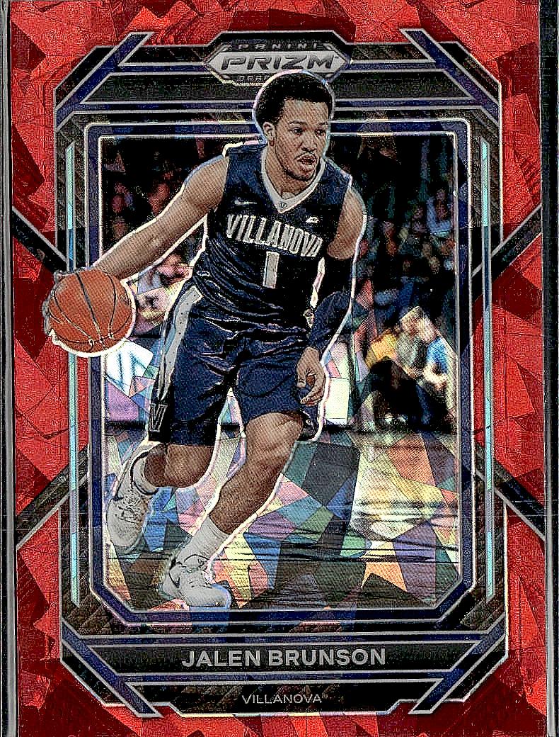 2023 Panini Prizm Draft Picks #87 Jalen Brunson Red Ice