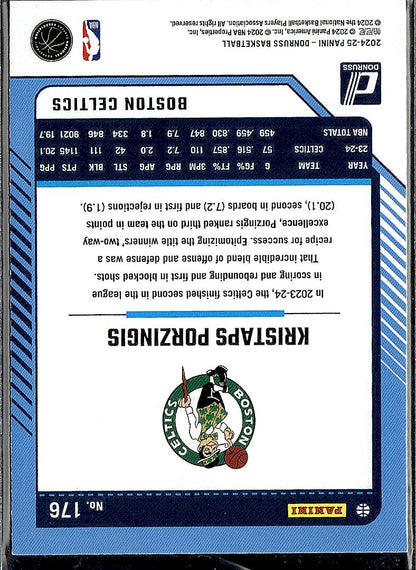 2024-25 Donruss #176 Kristaps Porzingis Holo Green Laser