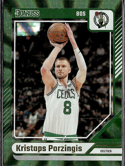 2024-25 Donruss #176 Kristaps Porzingis Holo Green Laser