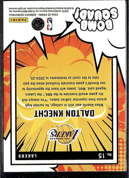 2024-25 Donruss #15 Dalton Knecht Bomb Squad