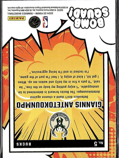 2024-25 Donruss #5 Giannis Antetokounmpo Bomb Squad