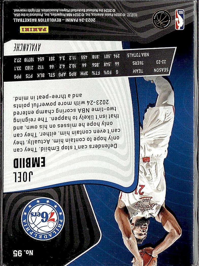2023-24 Panini Revolution #95 Joel Embiid Avalanche