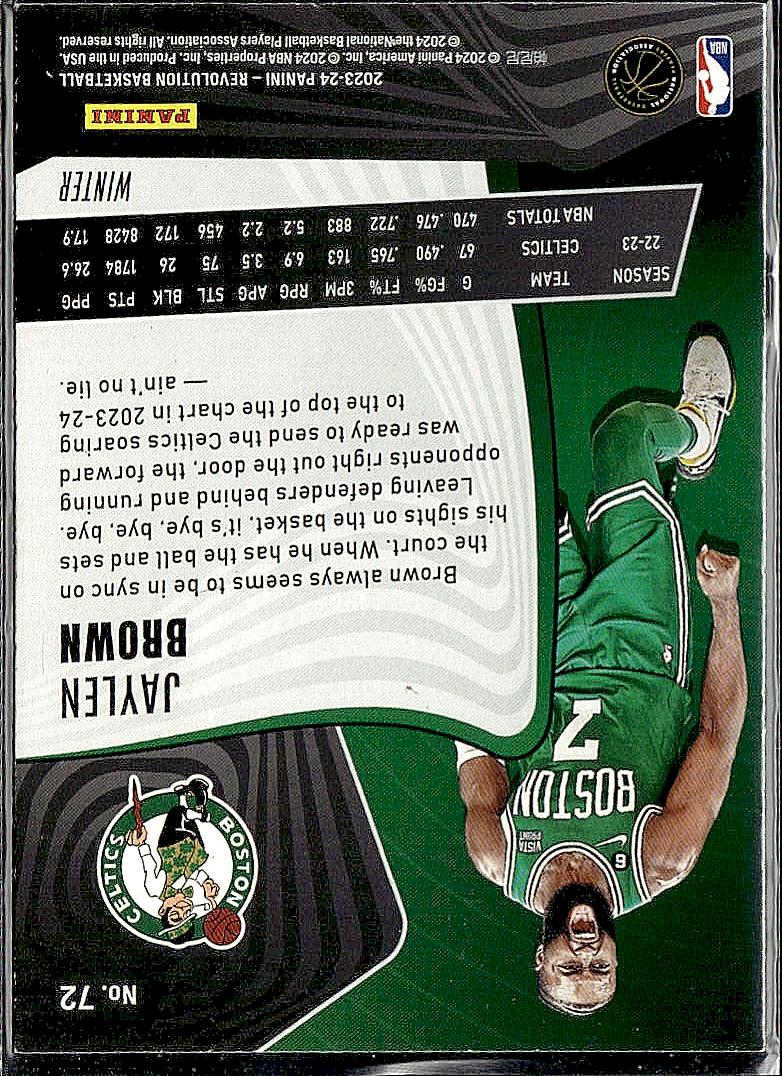 2023-24 Panini Revolution #72 Jaylen Brown Winter