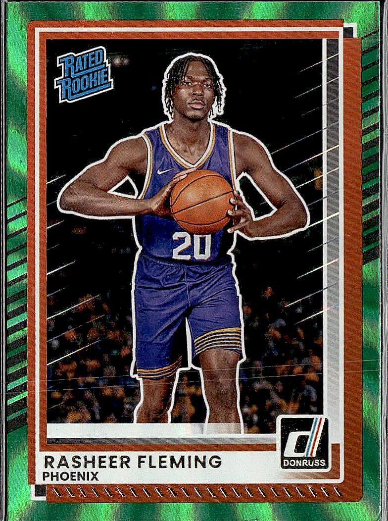 2025-26 Donruss #18 Rasheer Fleming Holo Green Laser