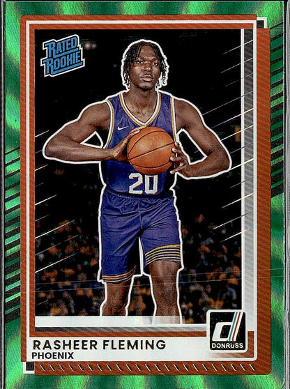 2025-26 Donruss #18 Rasheer Fleming Holo Green Laser
