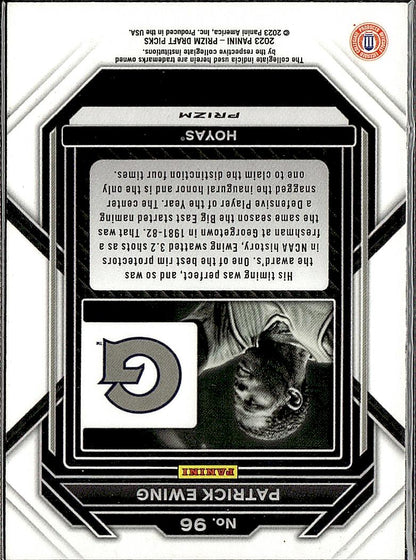 2023 Panini Prizm Draft Picks #96 Patrick Ewing Green